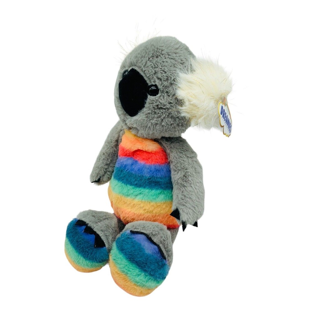 FAO Schwarz Dreamies Plush Gray Koala with Rainbow Body 17” Soft Toy New w Tag